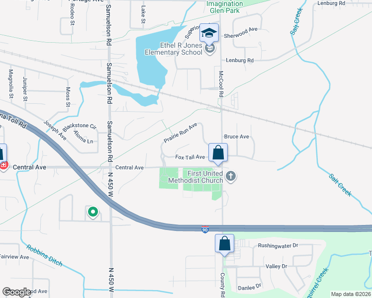 map of restaurants, bars, coffee shops, grocery stores, and more near 6919 Ivy Avenue in Portage