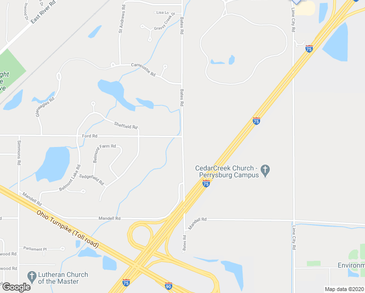map of restaurants, bars, coffee shops, grocery stores, and more near 29301 Bates Rd in Perrysburg