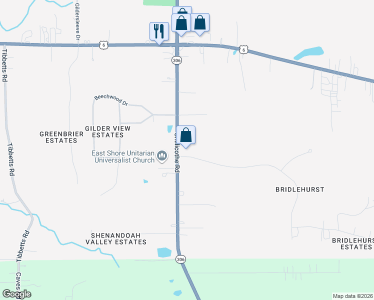 map of restaurants, bars, coffee shops, grocery stores, and more near 10831 Chillicothe Road in Willoughby