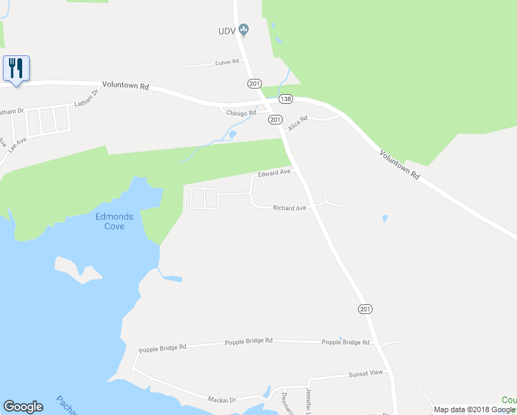 map of restaurants, bars, coffee shops, grocery stores, and more near 22 Richard Avenue in Griswold