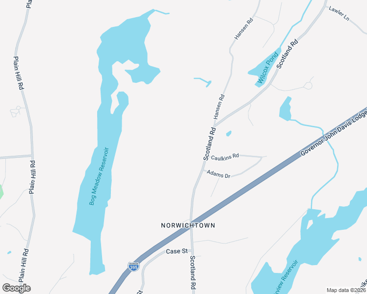 map of restaurants, bars, coffee shops, grocery stores, and more near 408 Scotland Road in Norwich