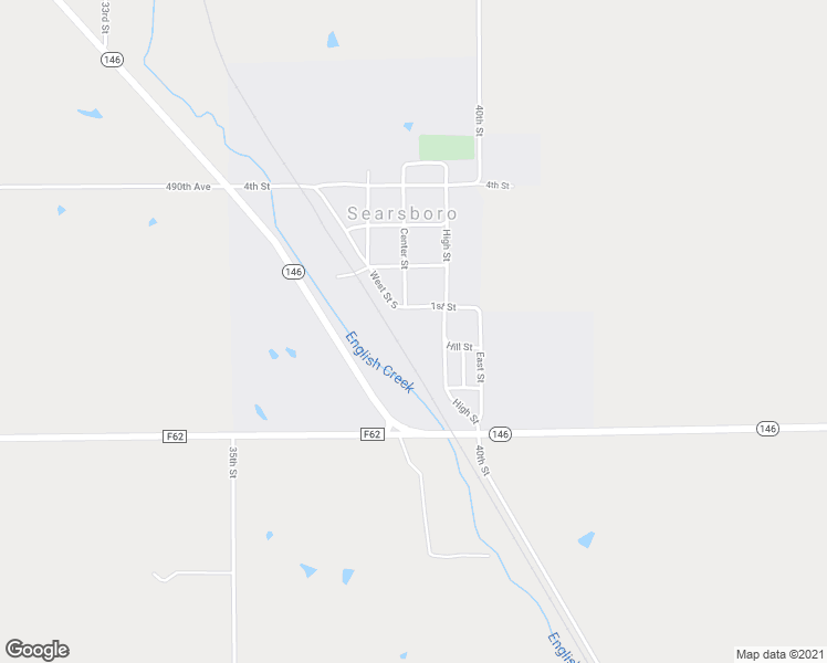 map of restaurants, bars, coffee shops, grocery stores, and more near 211 1st Street in Searsboro
