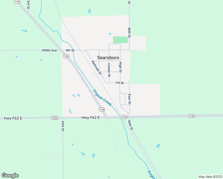 map of restaurants, bars, coffee shops, grocery stores, and more near 211 1st Street in Searsboro