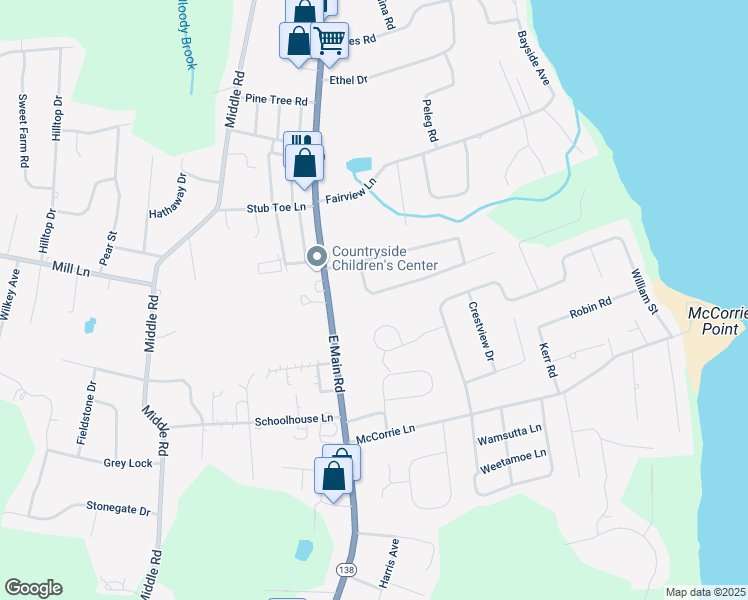 map of restaurants, bars, coffee shops, grocery stores, and more near 41 Sherwood Terrace in Portsmouth