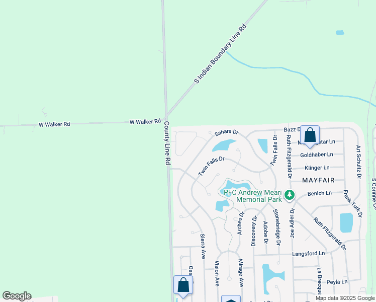 map of restaurants, bars, coffee shops, grocery stores, and more near 7013 Creekside Drive in Plainfield