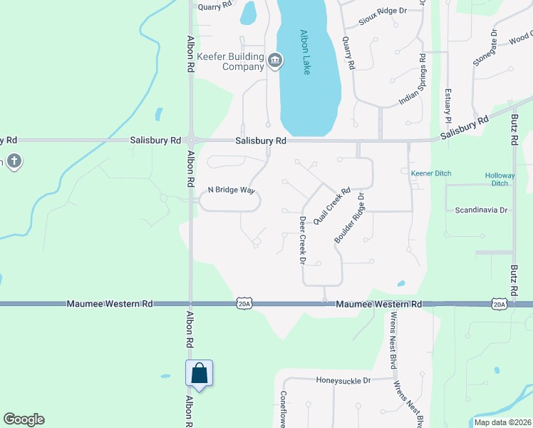 map of restaurants, bars, coffee shops, grocery stores, and more near 3539 Cottage Gate Ct in Maumee