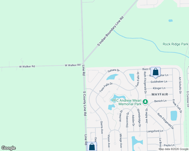 map of restaurants, bars, coffee shops, grocery stores, and more near 7013 Creekside Drive in Plainfield