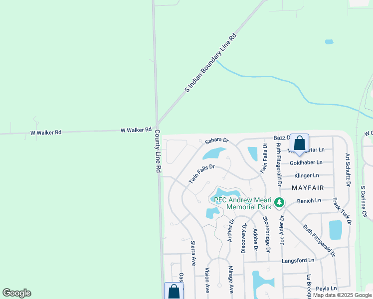 map of restaurants, bars, coffee shops, grocery stores, and more near 6901 Clearwater Drive in Plainfield