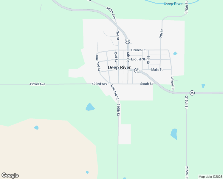 map of restaurants, bars, coffee shops, grocery stores, and more near 300 South Street in Deep River