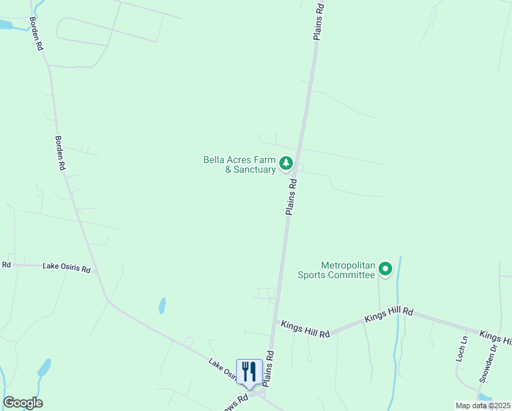map of restaurants, bars, coffee shops, grocery stores, and more near 119 Plains Road in Walden