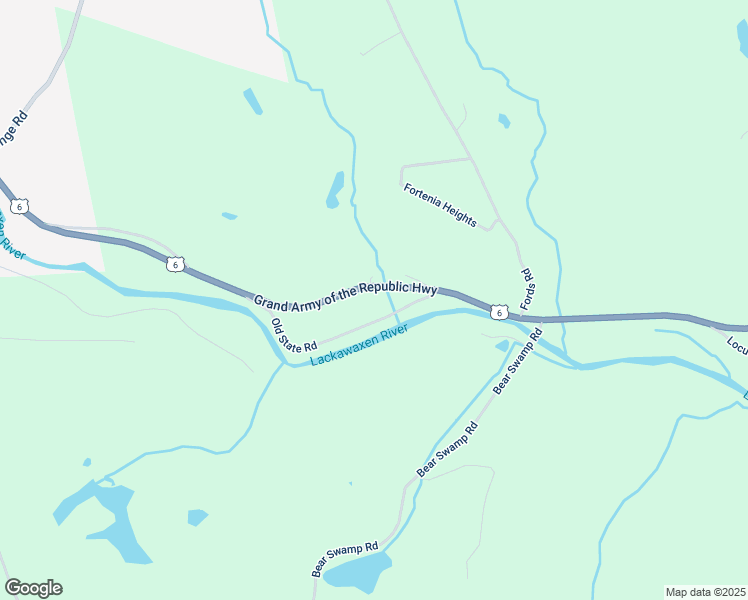 map of restaurants, bars, coffee shops, grocery stores, and more near Grand Army of the Republic Hwy in Honesdale