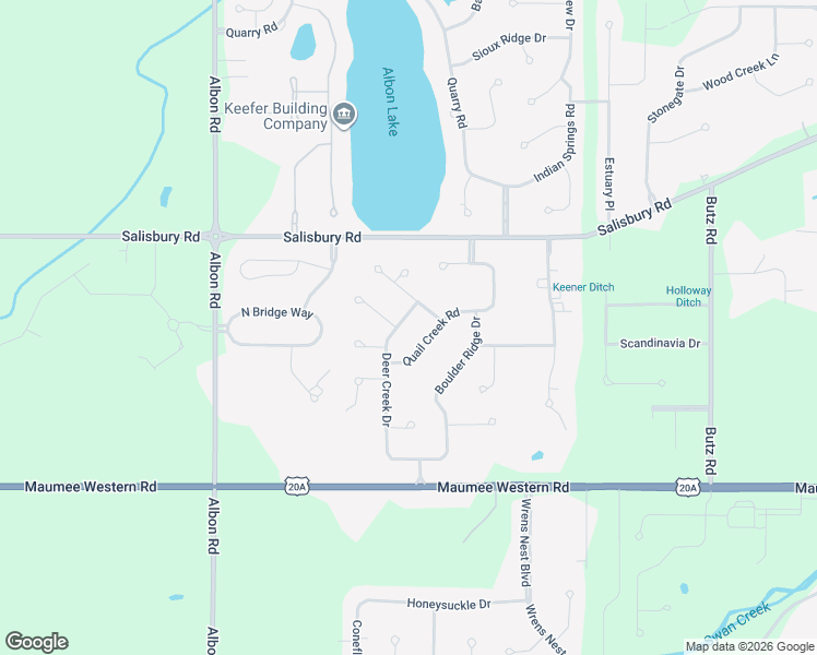 map of restaurants, bars, coffee shops, grocery stores, and more near 3427 Deer Creek Drive in Maumee