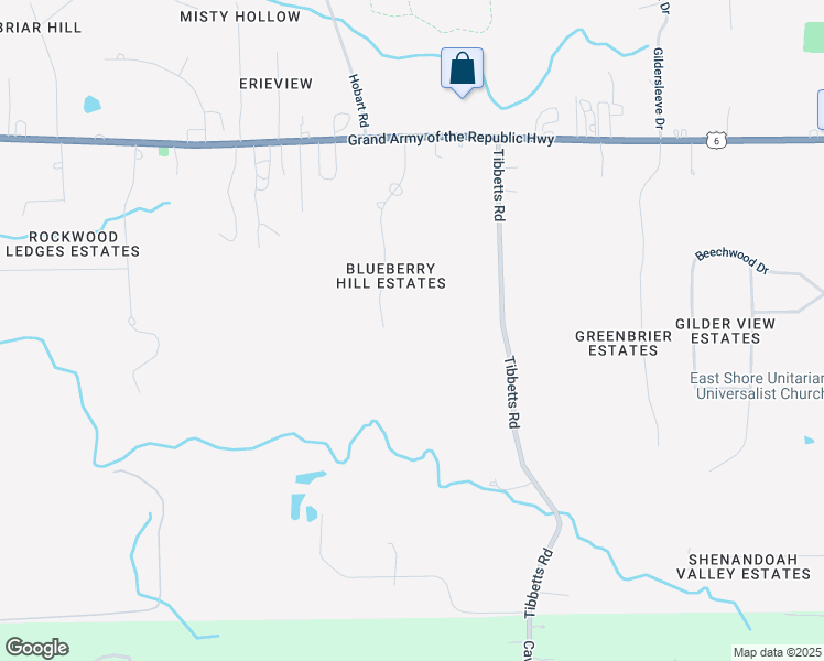 map of restaurants, bars, coffee shops, grocery stores, and more near 10761 Blueberry Hill Dr in Kirtland