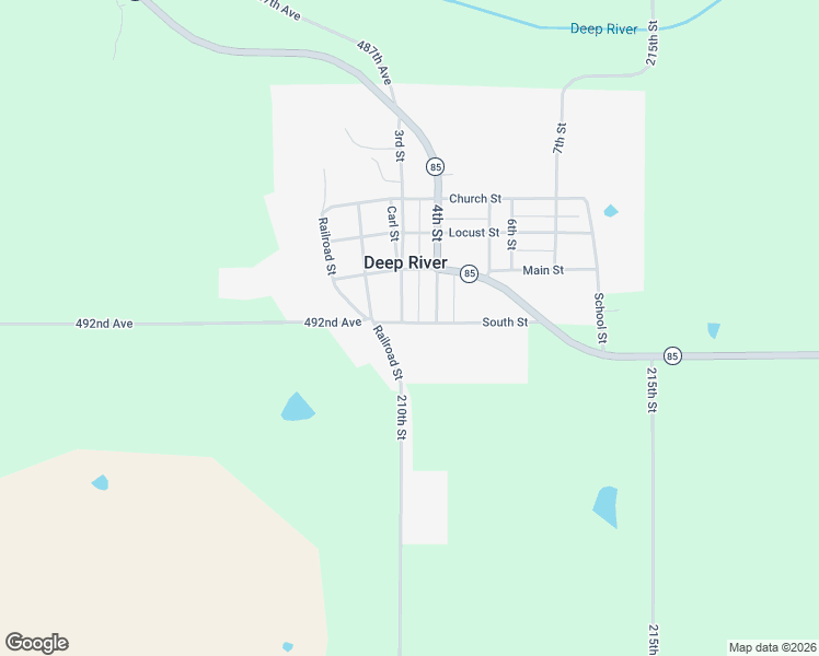 map of restaurants, bars, coffee shops, grocery stores, and more near 300 South Street in Deep River