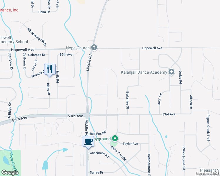 map of restaurants, bars, coffee shops, grocery stores, and more near 5591 Red Fox Rd in Bettendorf