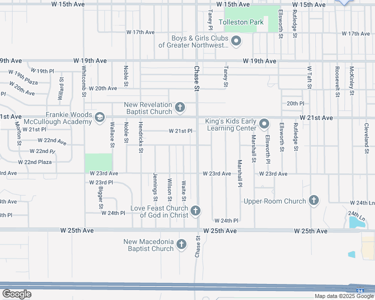 map of restaurants, bars, coffee shops, grocery stores, and more near 2209 Waite St in Gary
