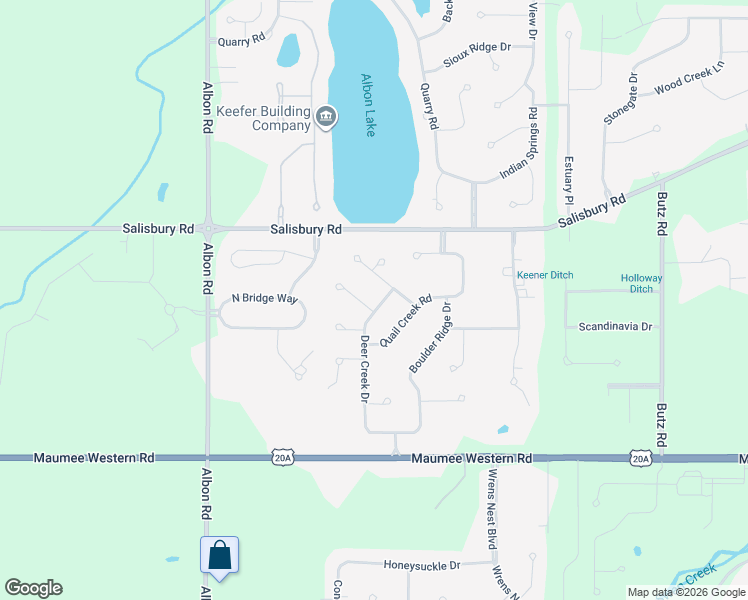 map of restaurants, bars, coffee shops, grocery stores, and more near 3427 Deer Creek Drive in Maumee