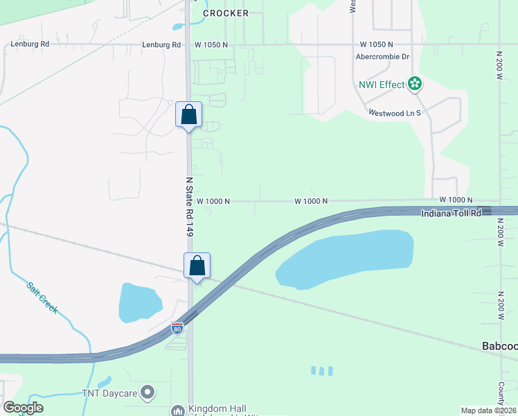 map of restaurants, bars, coffee shops, grocery stores, and more near 280 West 1000 North in Valparaiso