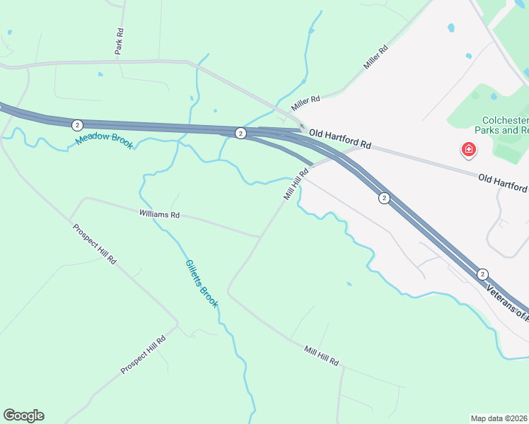 map of restaurants, bars, coffee shops, grocery stores, and more near 38 Mill Hill Road in Colchester