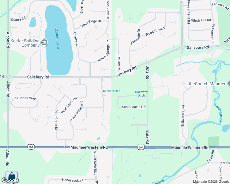 map of restaurants, bars, coffee shops, grocery stores, and more near 3358 Nordic Way Drive in Maumee