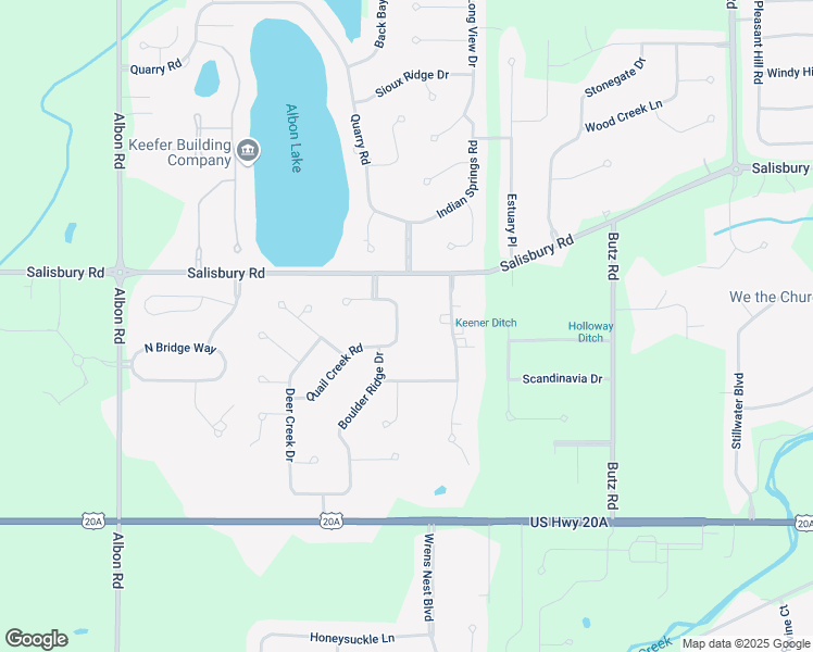 map of restaurants, bars, coffee shops, grocery stores, and more near 3332 Stonebrooke Lane in Maumee