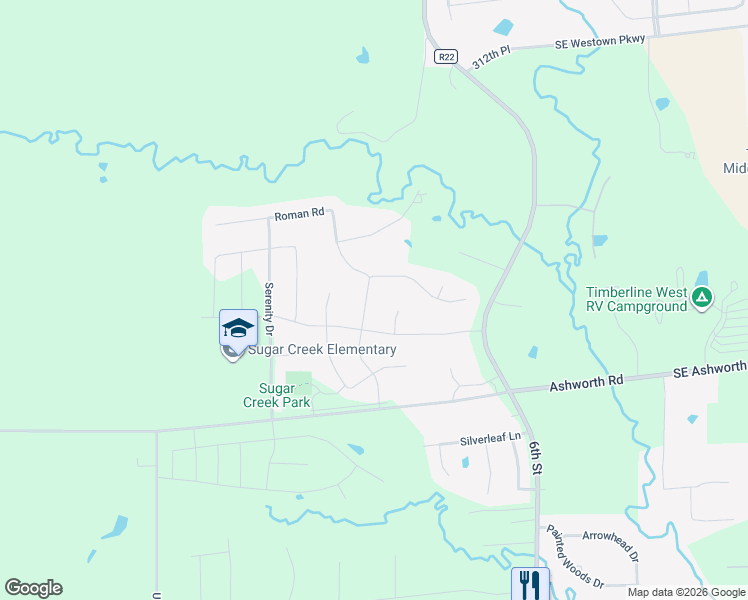 map of restaurants, bars, coffee shops, grocery stores, and more near 2605 Sunflower Drive in Waukee