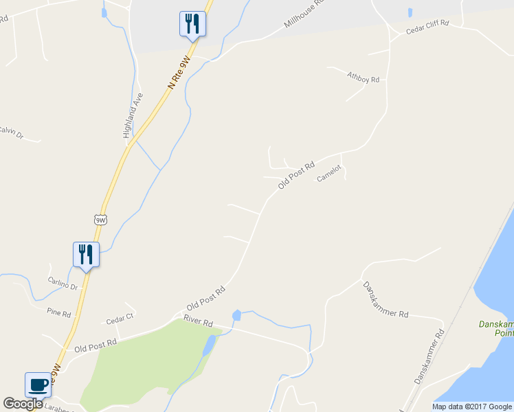 map of restaurants, bars, coffee shops, grocery stores, and more near 153 Old Post Road in Marlboro