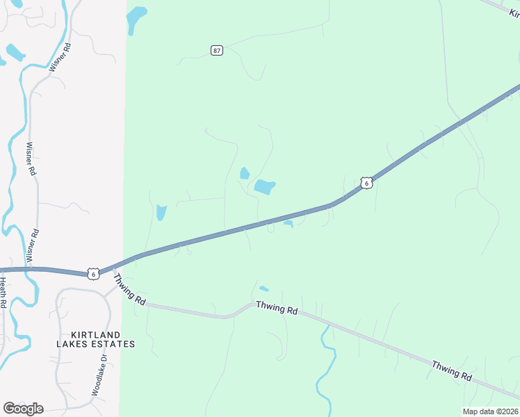 map of restaurants, bars, coffee shops, grocery stores, and more near 9950 Chardon Road in Chardon