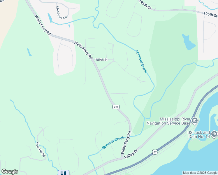 map of restaurants, bars, coffee shops, grocery stores, and more near 18785 Wells Ferry Road in Bettendorf