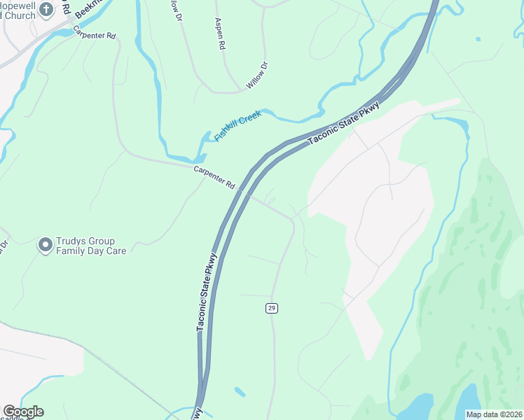 map of restaurants, bars, coffee shops, grocery stores, and more near 110 Carpenter Road in Hopewell Junction