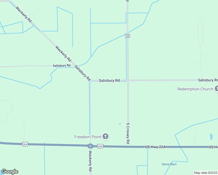 map of restaurants, bars, coffee shops, grocery stores, and more near 3220 South Crissey Road in Monclova