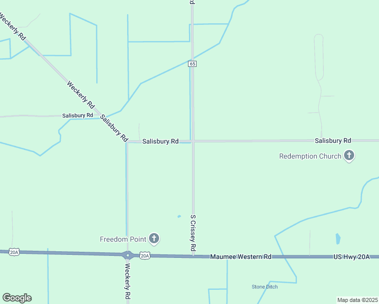 map of restaurants, bars, coffee shops, grocery stores, and more near 3220 South Crissey Road in Lucas County
