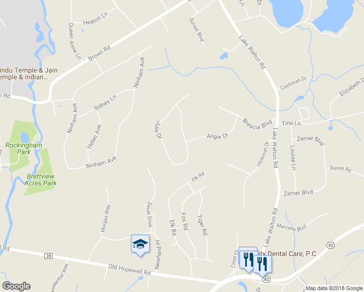 map of restaurants, bars, coffee shops, grocery stores, and more near 17 Julie Drive in Hopewell Junction
