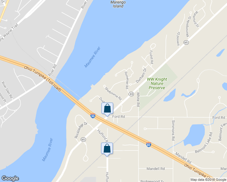 map of restaurants, bars, coffee shops, grocery stores, and more near 29584 Shelbourne Road in Perrysburg