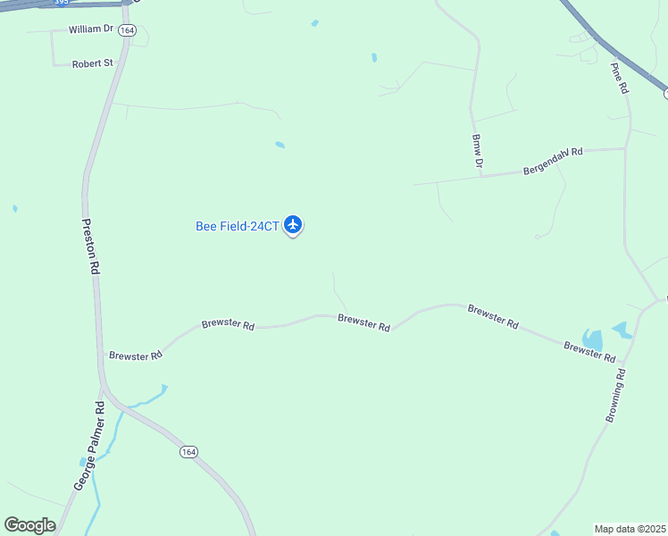 map of restaurants, bars, coffee shops, grocery stores, and more near 136 Brewster Road in Griswold