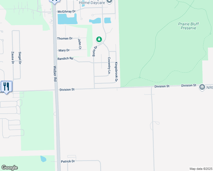 map of restaurants, bars, coffee shops, grocery stores, and more near 20451 Kingsbrook Drive in Crest Hill