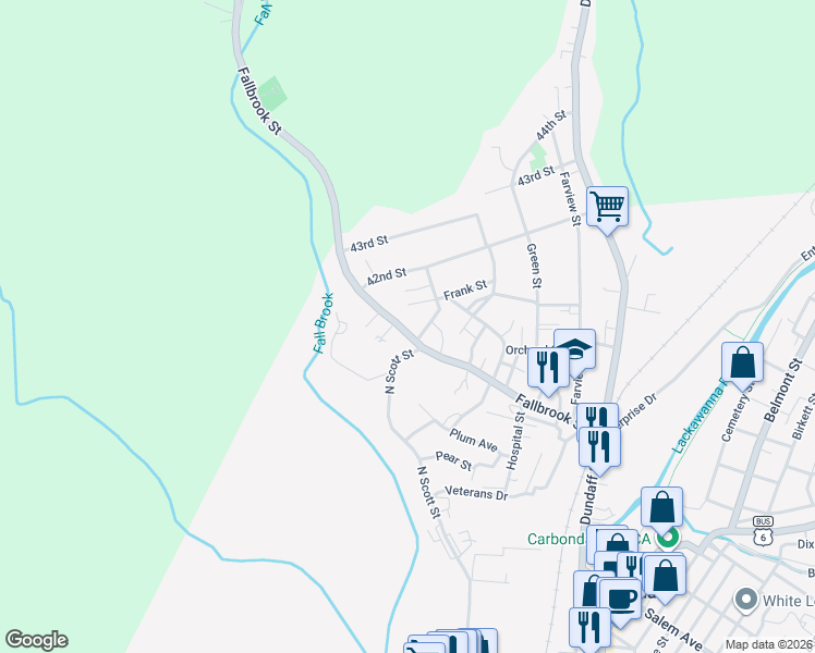 map of restaurants, bars, coffee shops, grocery stores, and more near 1 Short Street in Carbondale