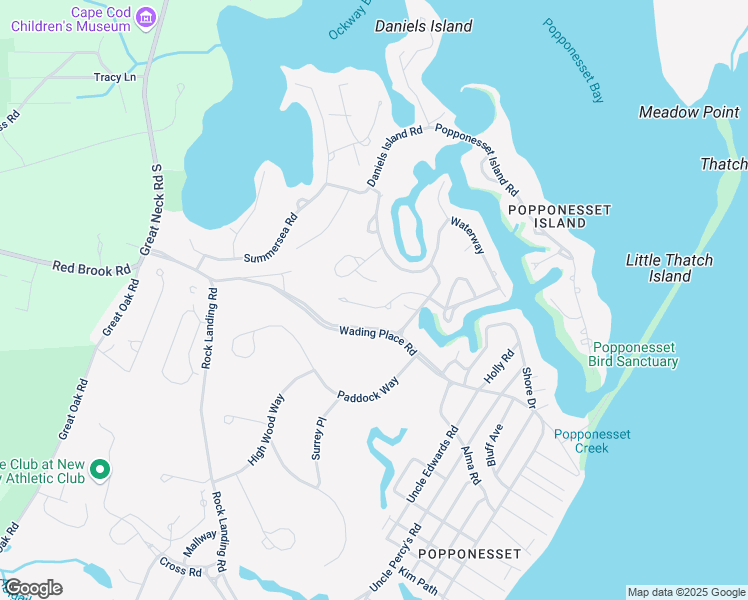 map of restaurants, bars, coffee shops, grocery stores, and more near 33 Running Light Way in Mashpee