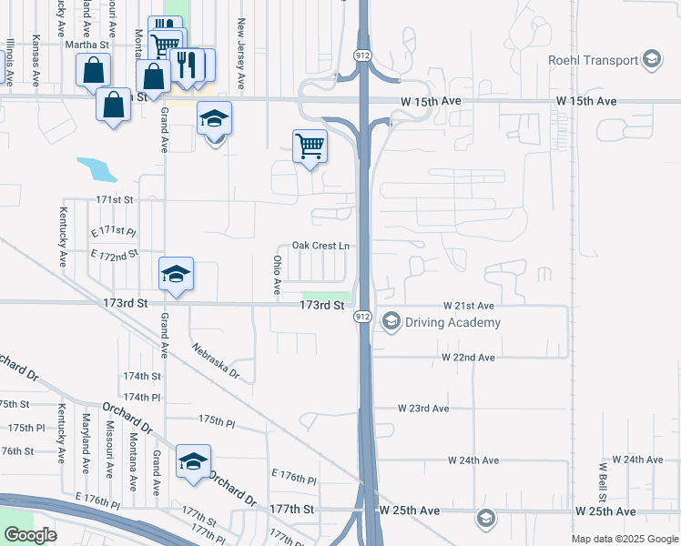 map of restaurants, bars, coffee shops, grocery stores, and more near 3928 Robinhood Ln in Hammond