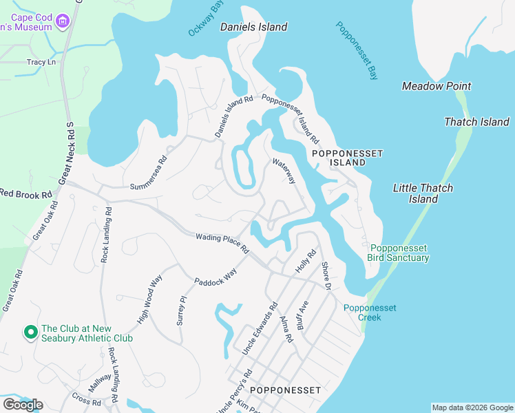 map of restaurants, bars, coffee shops, grocery stores, and more near 18 Bright Coves Way in Mashpee