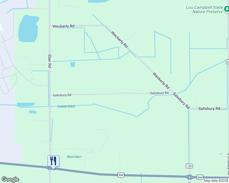 map of restaurants, bars, coffee shops, grocery stores, and more near 9800 Salisbury Rd in Monclova
