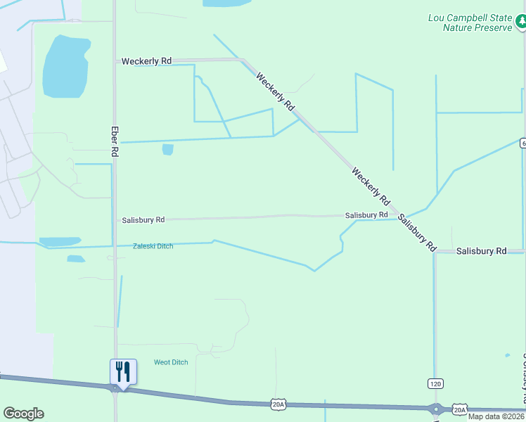 map of restaurants, bars, coffee shops, grocery stores, and more near 9800 Salisbury Rd in Monclova