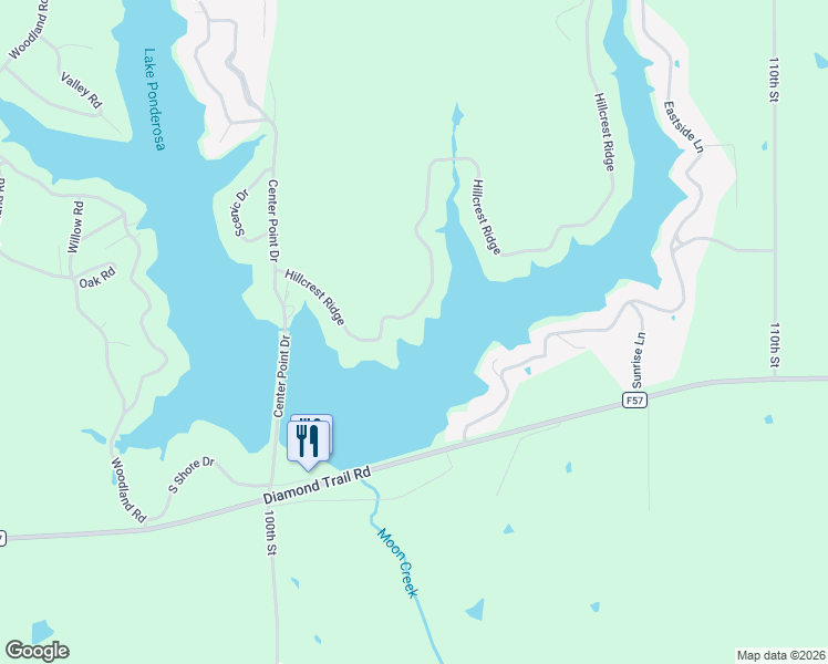 map of restaurants, bars, coffee shops, grocery stores, and more near 150 Hillcrest Ridge in Montezuma
