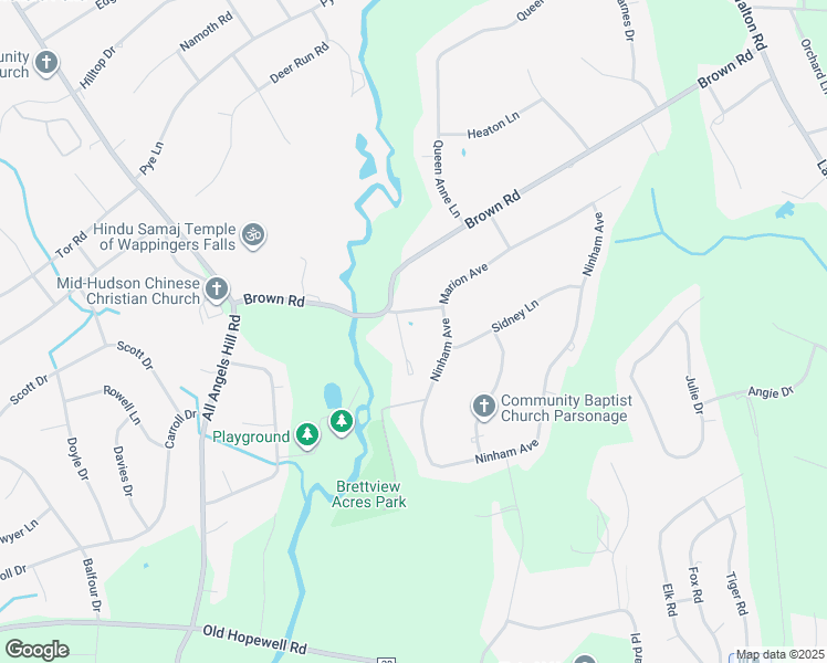 map of restaurants, bars, coffee shops, grocery stores, and more near 3 Ireland Avenue in Wappingers Falls