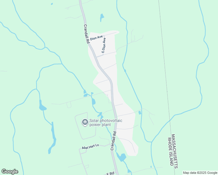 map of restaurants, bars, coffee shops, grocery stores, and more near 1423 Crandall Road in Tiverton