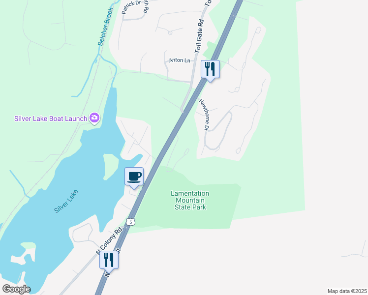map of restaurants, bars, coffee shops, grocery stores, and more near 22 Honeysuckle Court in Berlin