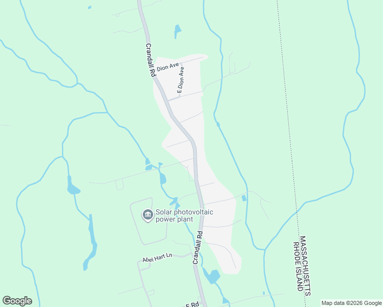 map of restaurants, bars, coffee shops, grocery stores, and more near 1423 Crandall Road in Tiverton