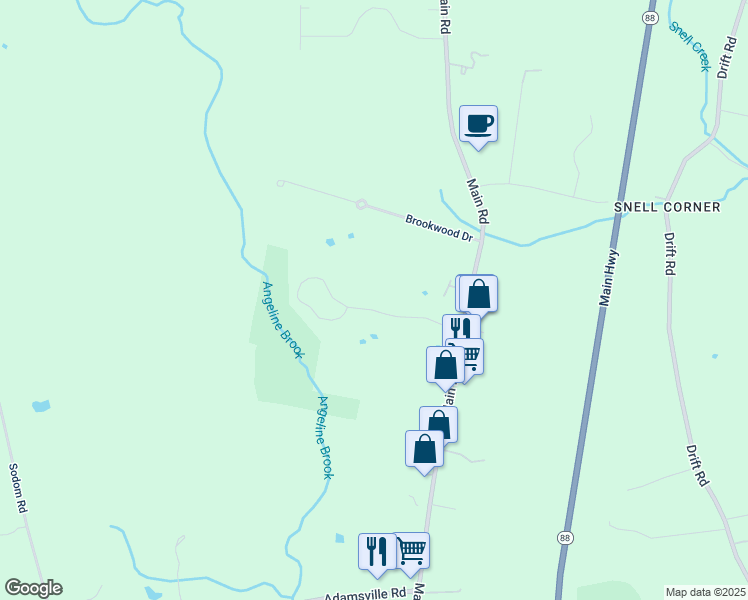 map of restaurants, bars, coffee shops, grocery stores, and more near 100 Village Way in Westport