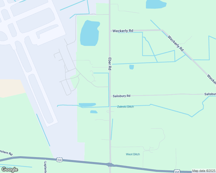map of restaurants, bars, coffee shops, grocery stores, and more near 2660 Eber Road in Swanton