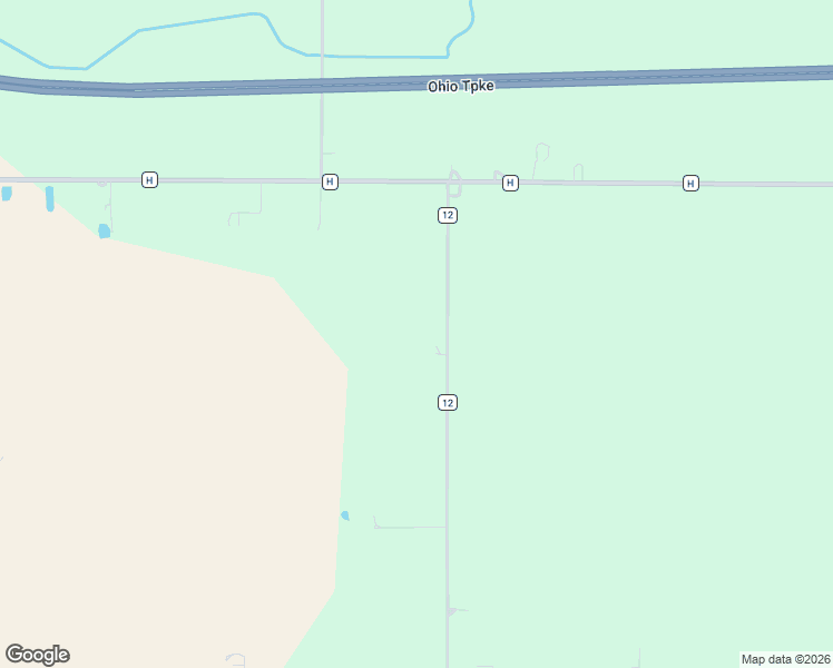 map of restaurants, bars, coffee shops, grocery stores, and more near 7671 County Road 12 in Wauseon